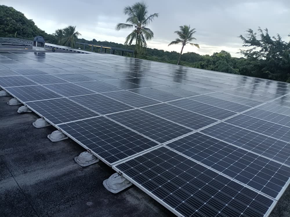 Panneaux solaires après